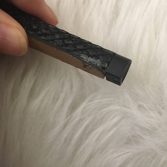 Aldo black sparkle peep toe zippered heels - Picture 3 of 8